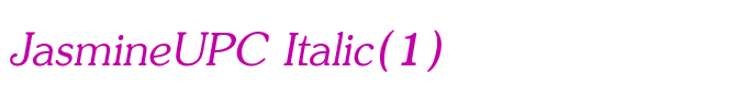 JasmineUPC Italic(1)